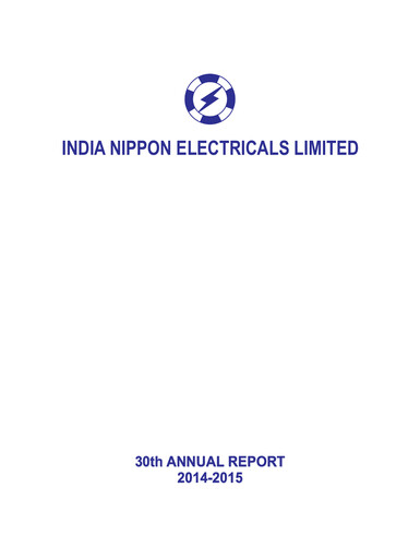 Vorschaubild India Nippon Electricals Jahresbericht 2014-2015