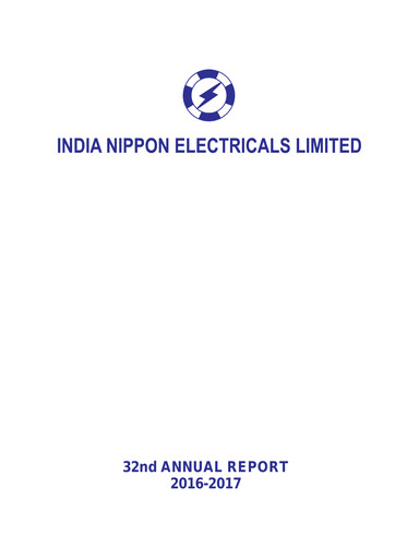 Vorschaubild India Nippon Electricals Jahresbericht 2016-2017