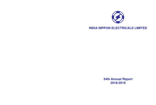 Vorschaubild India Nippon Electricals Jahresbericht 2018-2019