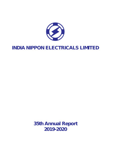 Vorschaubild India Nippon Electricals Jahresbericht 2019-2020
