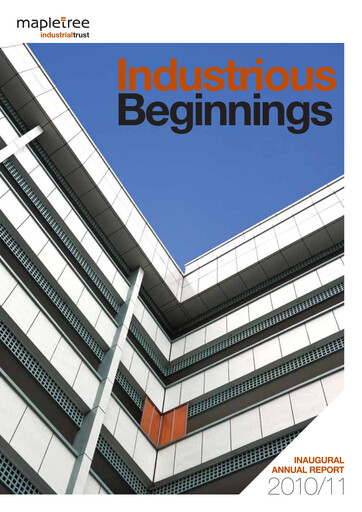 Thumbnail Mapletree Industrial Trust Annual Report 2010-2011