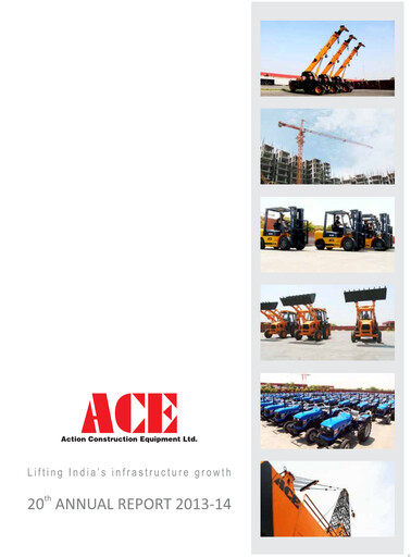 Thumbnail Action Construction Equipment Annual Report 2013-2014