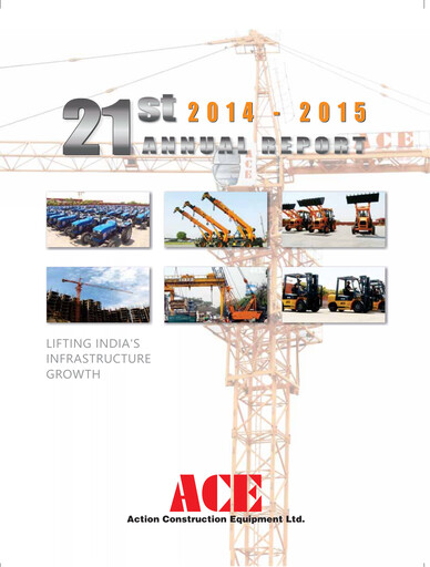 Thumbnail Action Construction Equipment Annual Report 2014-2015
