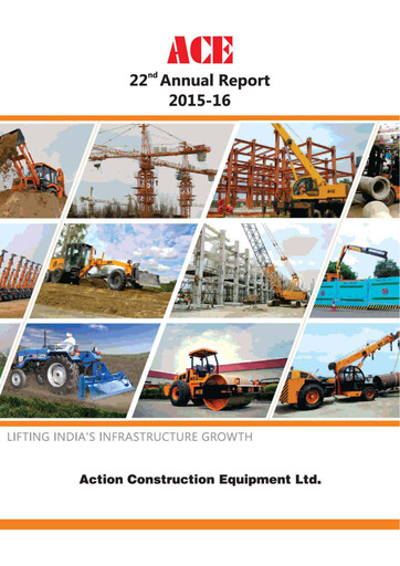Thumbnail Action Construction Equipment Annual Report 2015-2016