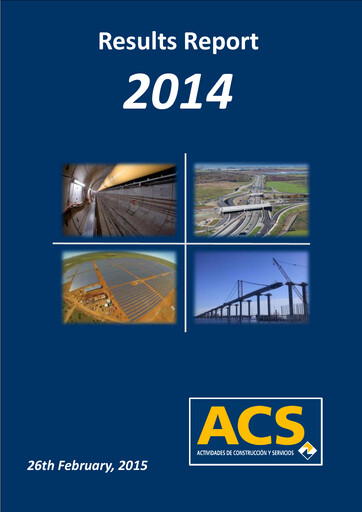 Thumbnail Grupo ACS
 Financial Report 2014