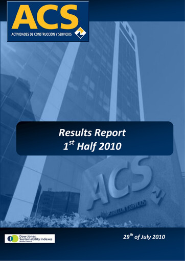 Thumbnail Grupo ACS
 Half-year Report 2010-h1