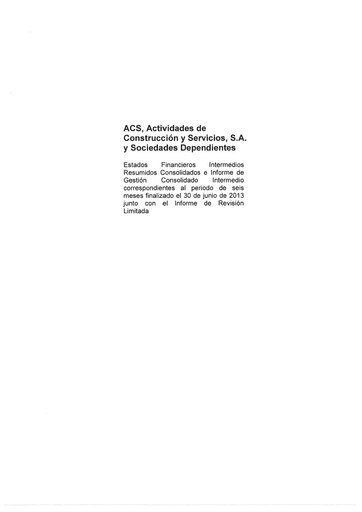 Thumbnail Grupo ACS
 Half-year Report 2013-h1