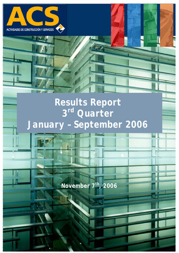 Thumbnail Grupo ACS
 Quarterly Report 2006-q3