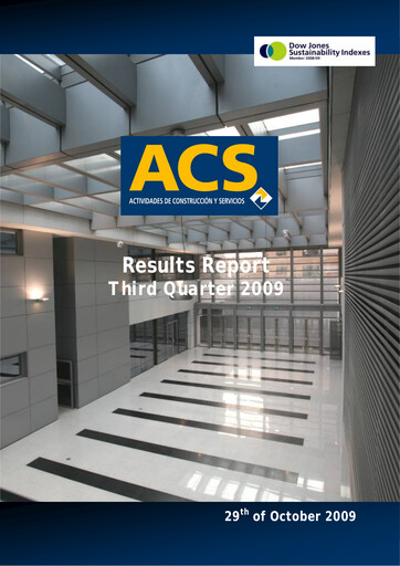 Thumbnail Grupo ACS
 Quarterly Report 2009-q3