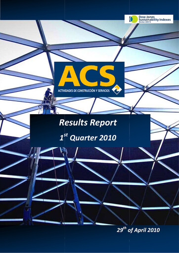 Thumbnail Grupo ACS
 Quarterly Report 2010-q1