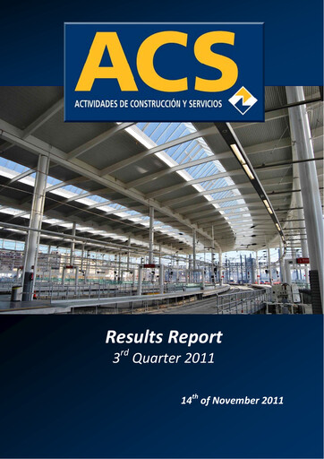 Thumbnail Grupo ACS
 Quarterly Report 2011-q3