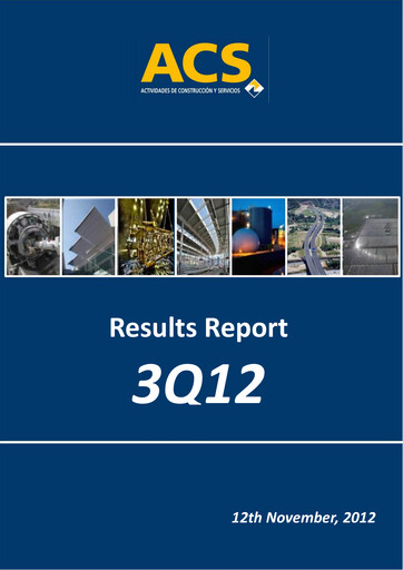 Thumbnail Grupo ACS
 Quarterly Report 2012-q3