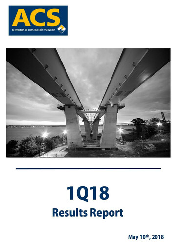 Thumbnail Grupo ACS
 Quarterly Report 2018-q1