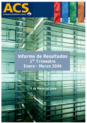 Thumbnail Grupo ACS
 Quarterly Report 2006-q1