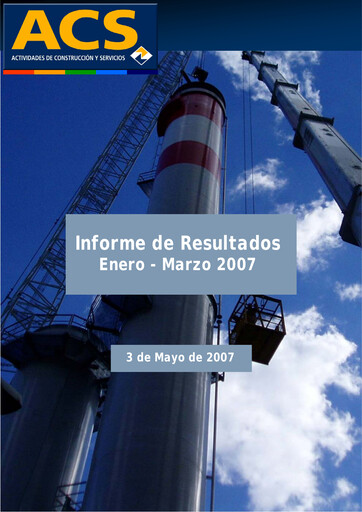 Thumbnail Grupo ACS
 Quarterly Report 2007-q1