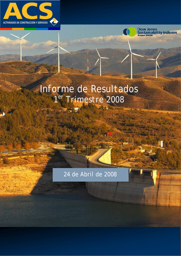 Thumbnail Grupo ACS
 Quarterly Report 2008-q1