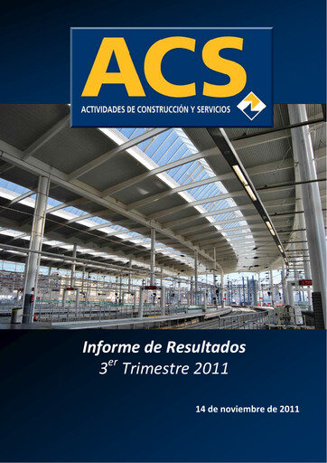 Thumbnail Grupo ACS
 Quarterly Report 2011-q3