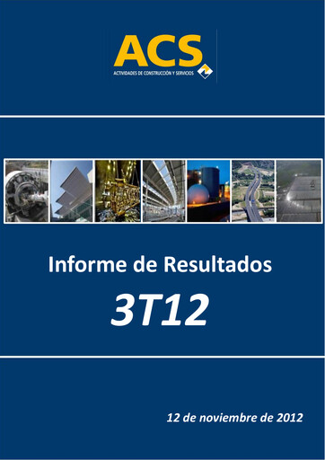Thumbnail Grupo ACS
 Quarterly Report 2012-q3