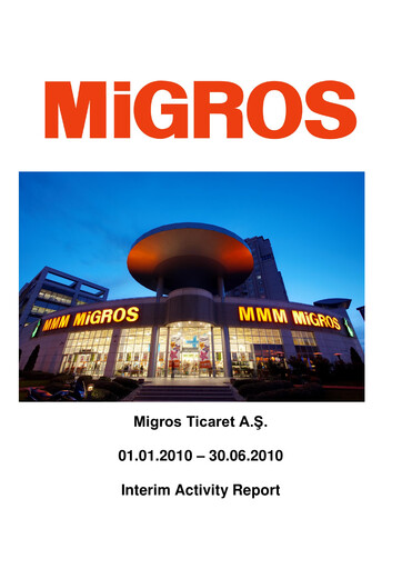Thumbnail Migros Ticaret A.S. Half-year Report 2010-h1