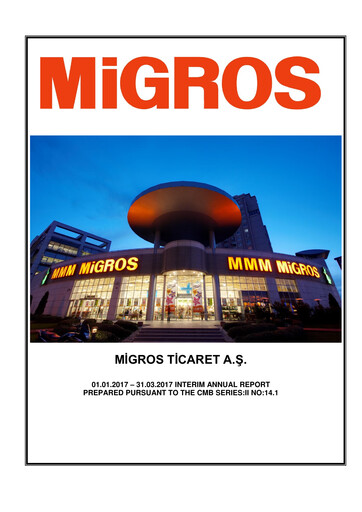 Vorschaubild Migros Ticaret A.S. Quartalsbericht 2017-q1