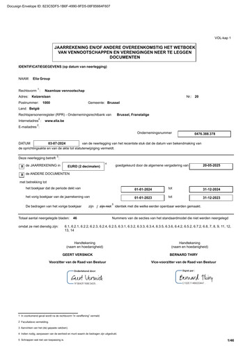 Thumbnail Elia Group Financial Statement 2024