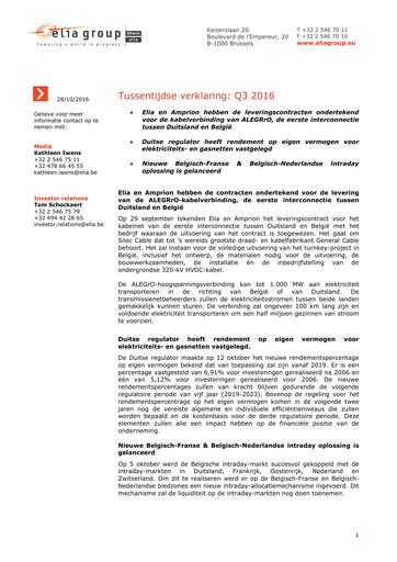 Thumbnail Elia Group Quarterly Report 2016-q3