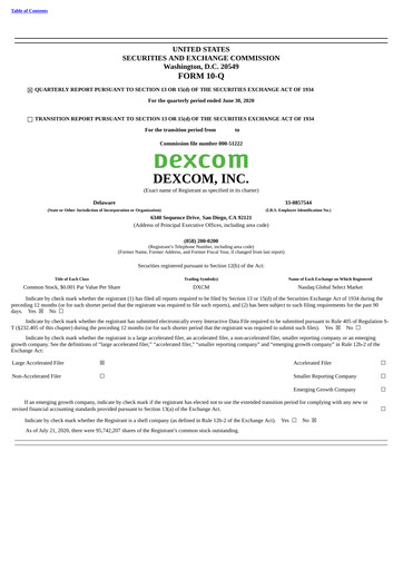 Vorschaubild DexCom Quartalsbericht 2020-q2