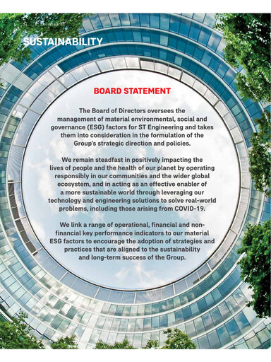 Vorschaubild ST Engineering
 Nachhaltigkeitsbericht 2020