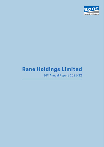Vorschaubild Rane Holdings Jahresbericht 2021-2022