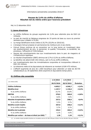 Thumbnail Colruyt Half-year Report 2016-h1