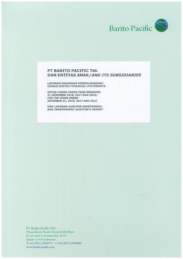 Thumbnail Barito Pacific
 Financial Statement 2018