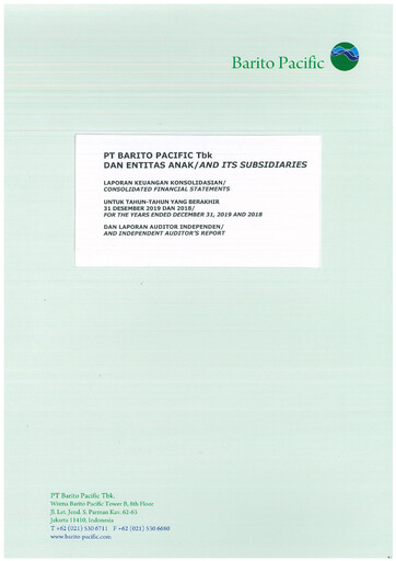 Thumbnail Barito Pacific
 Financial Statement 2019