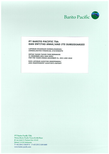 Thumbnail Barito Pacific
 Financial Statement 2021