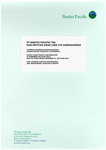 Thumbnail Barito Pacific
 Financial Statement 2022