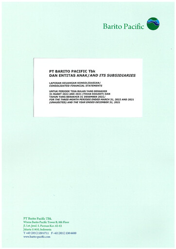 Thumbnail Barito Pacific
 Quarterly Report 2022-q1