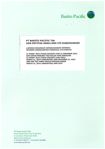Miniature Barito Pacific
 Rapport trimestriel 2024-q1