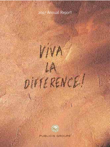 Thumbnail Publicis Groupe
 Annual Report 2007