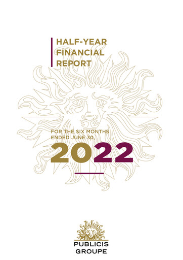 Thumbnail Publicis Groupe
 Financial Report 2022-h1