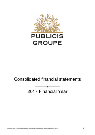 Thumbnail Publicis Groupe
 Financial Statement 2017