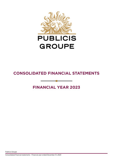 Thumbnail Publicis Groupe
 Financial Statement 2023