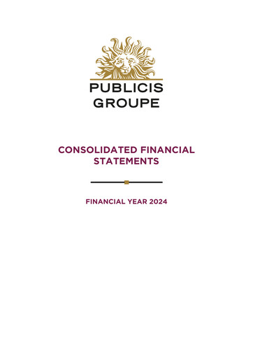 Thumbnail Publicis Groupe
 Financial Statement 2024