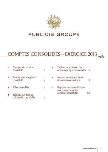 Thumbnail Publicis Groupe
 Financial Statement 2013