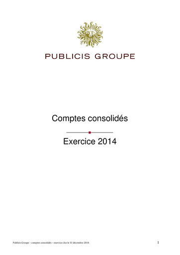 Thumbnail Publicis Groupe
 Financial Statement 2014