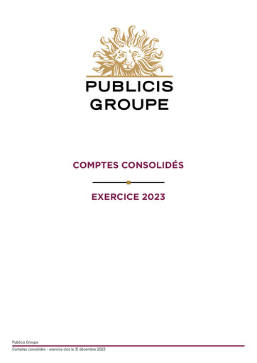 Thumbnail Publicis Groupe
 Financial Statement 2023