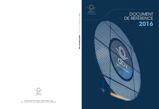 Thumbnail DBV Technologies Annual Report 2016