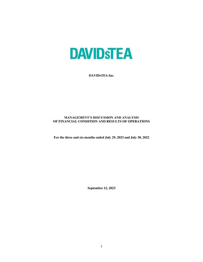 Thumbnail DAVIDsTEA Quarterly Report fy2023-q2