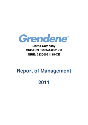 Miniature Grendene Rapport annuel 2011
