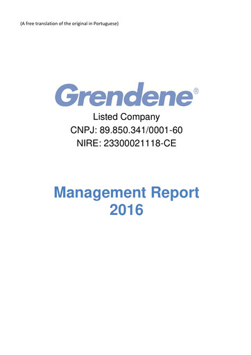 Miniature Grendene Rapport annuel 2016