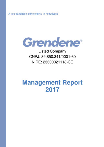 Miniature Grendene Rapport annuel 2017