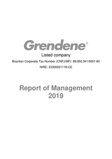 Miniature Grendene Rapport annuel 2019